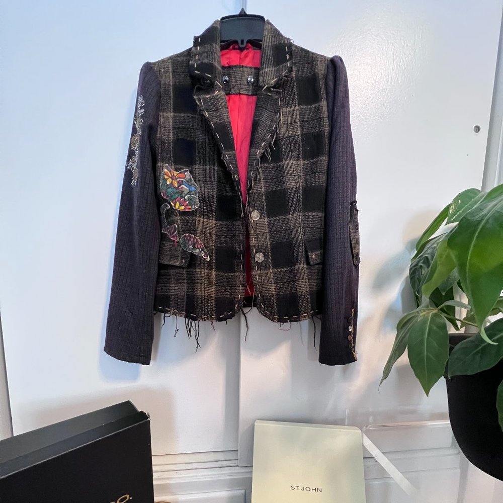 Unique Wool Blazer Raw 7